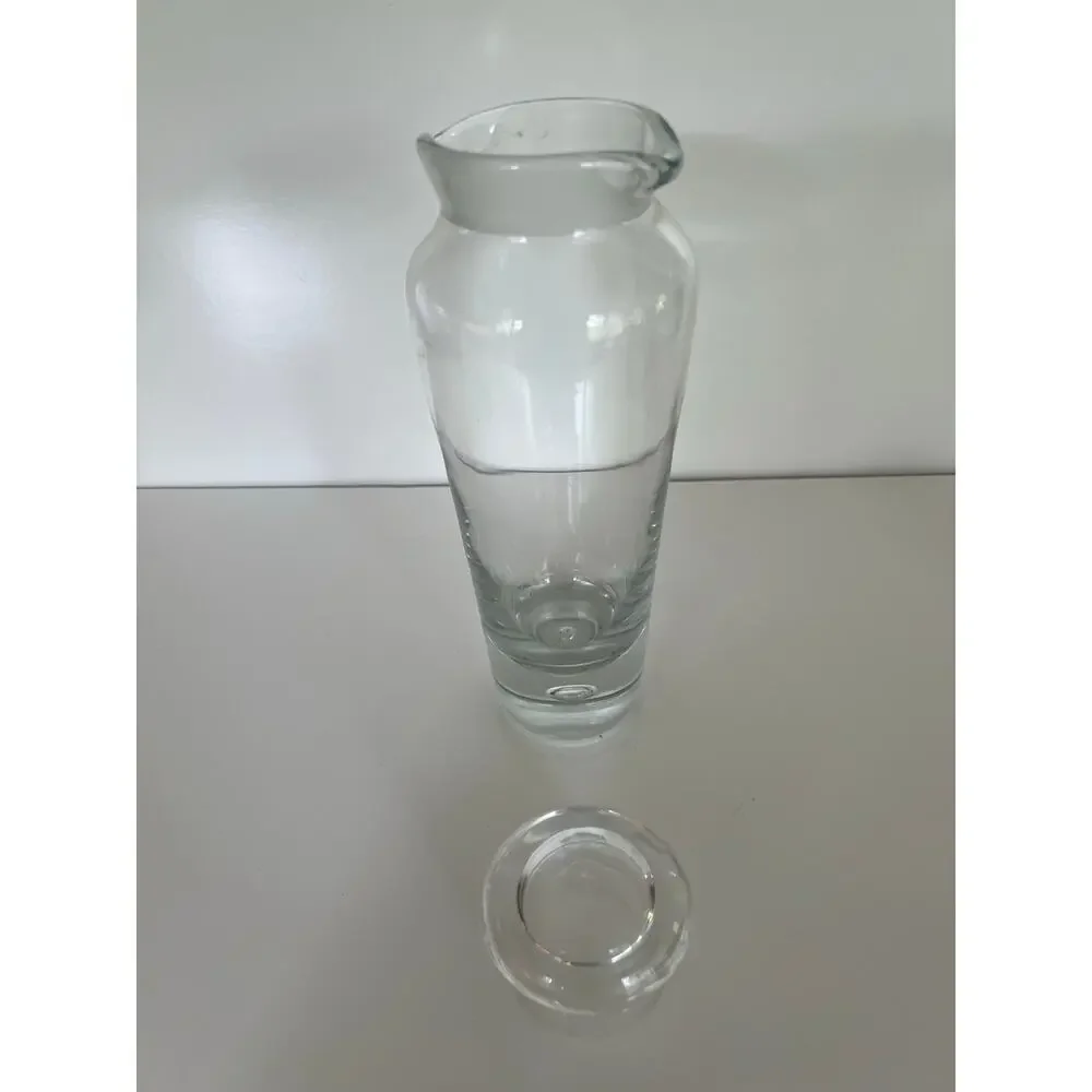 Kosta Boda Sweden Tall Crystal Decanter Art Collectible JL